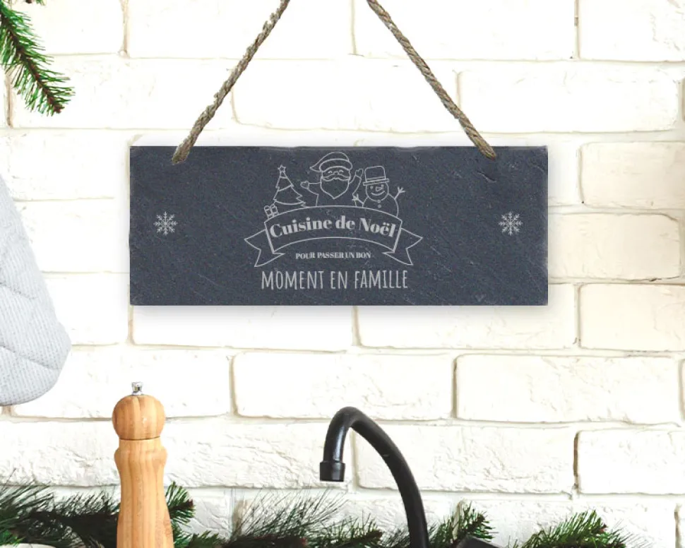 Plaque de porte personnalisée - Joyeux Noël