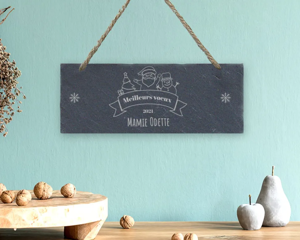 Plaque de porte personnalisée - Joyeux Noël