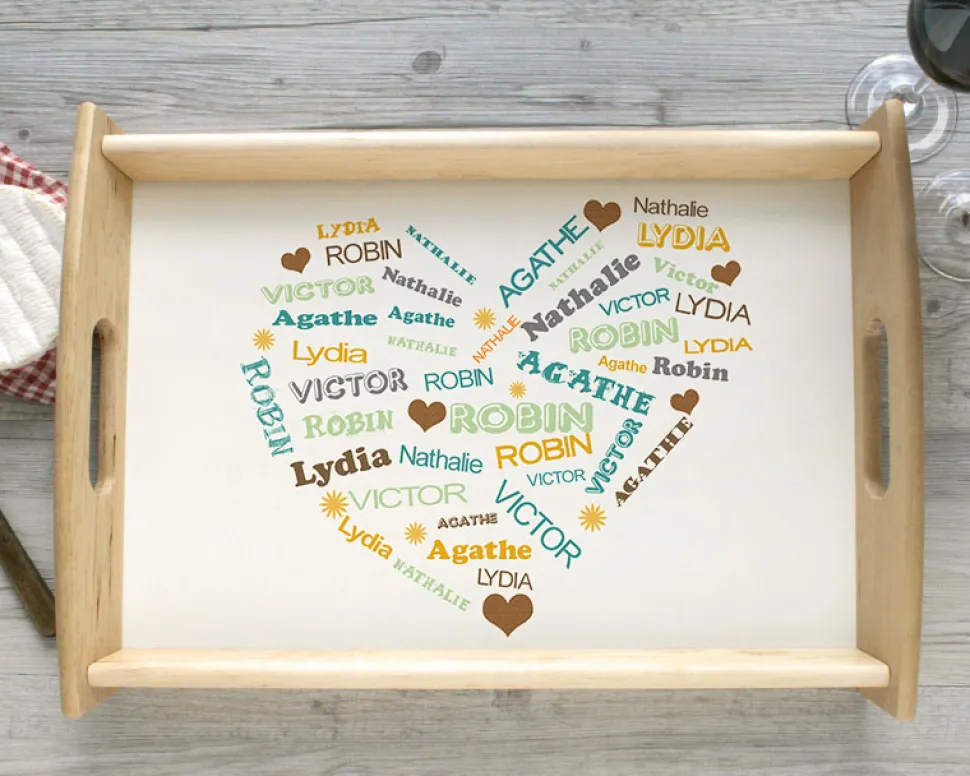 Plateau Coeur Famille