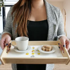 Plateau en bois personnalisé - Famille poussins