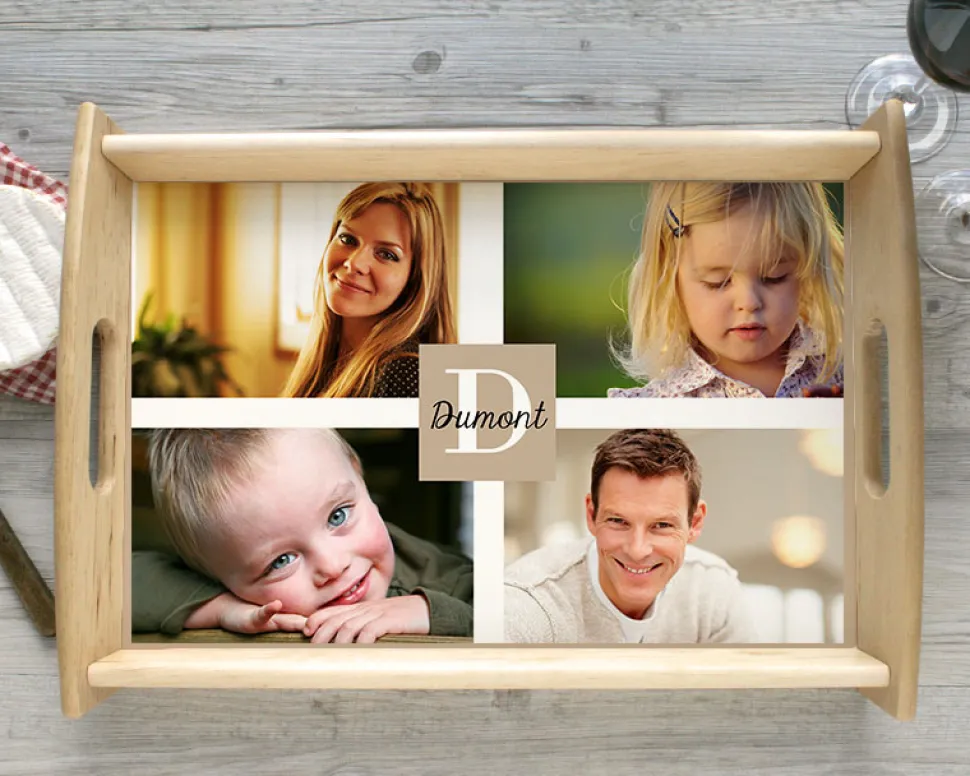 Plateau Multi-Photos Famille