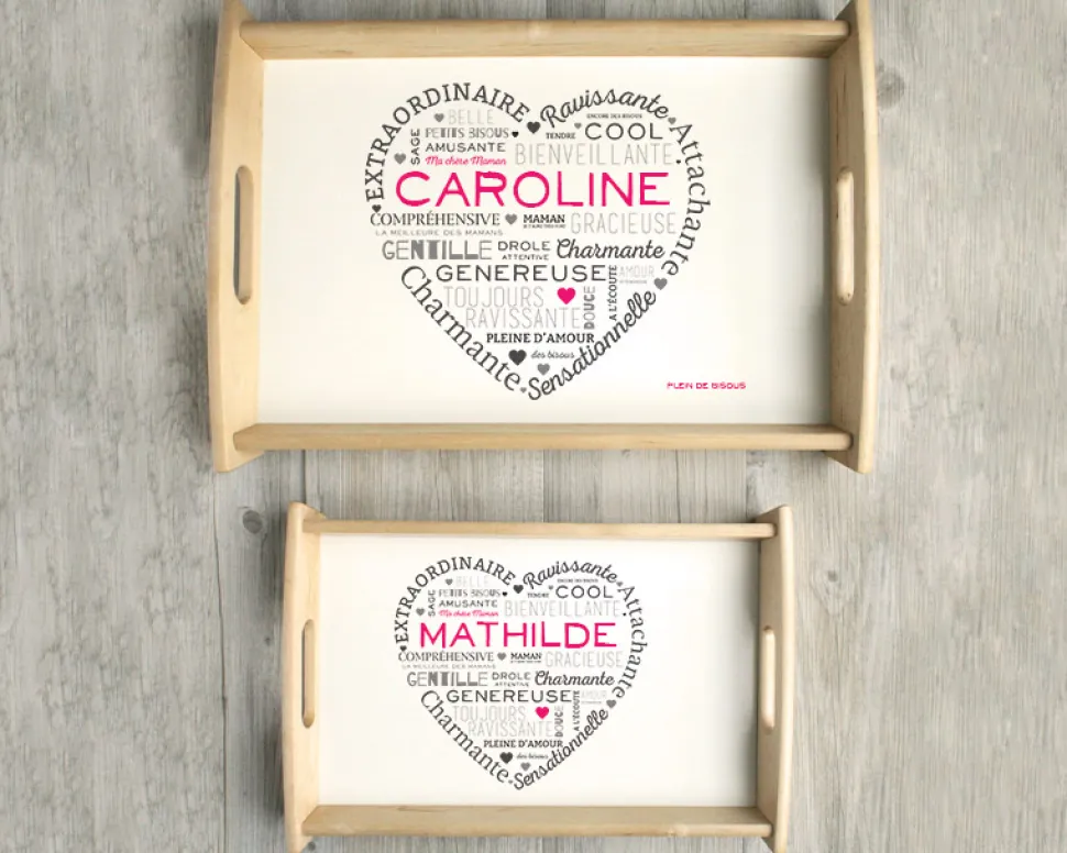 Plateau petits mots pour Maman