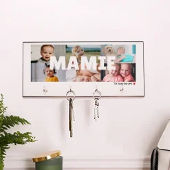 Porte clés mural personnalisé - Multi photos famille