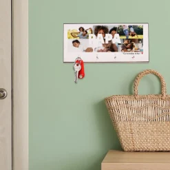 Porte clés mural personnalisé - Multi photos famille