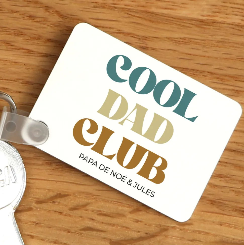 Porte-clé personnalisé - Cool Dads Club