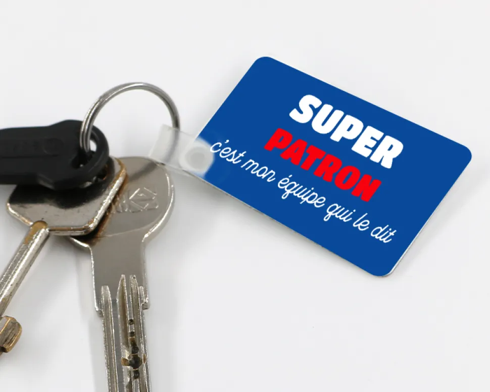 Porte-clé personnalisé - Super Patron