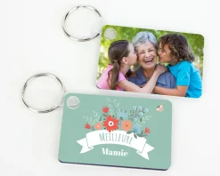 Porte-clé photo - Meilleure Mamie