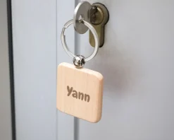 Porte-clés en bois personnalisé - Prénom