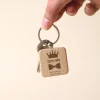 Porte-clés en bois personnalisé - Papa Royal