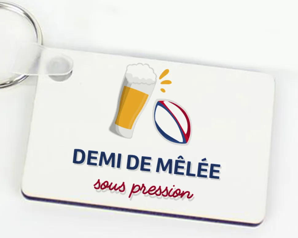 Porte-clés personnalisé - Apéro Rugby