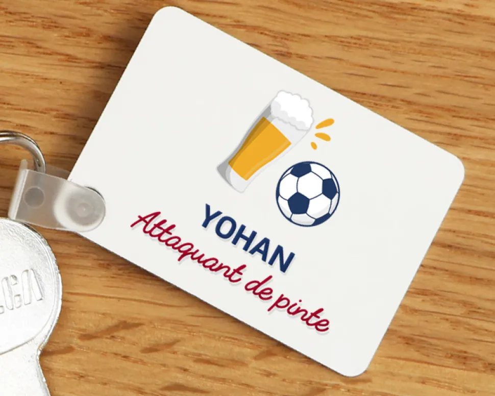 Porte-clés personnalisé - Apéro Foot
