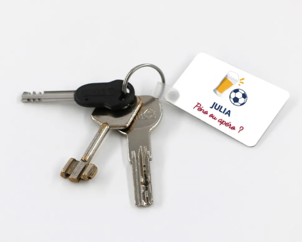 Porte-clés personnalisé - Apéro Foot