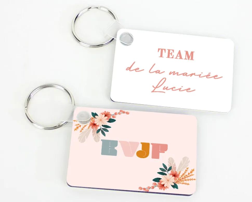 Porte-clés personnalisé - Enterrement de vie de jeune fille