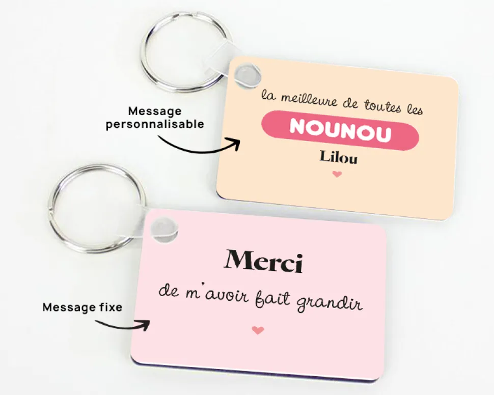 Porte-clés personnalisé - L'Ecole est Finie