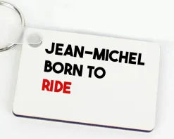 Porte-clés personnalisé - Message Moto