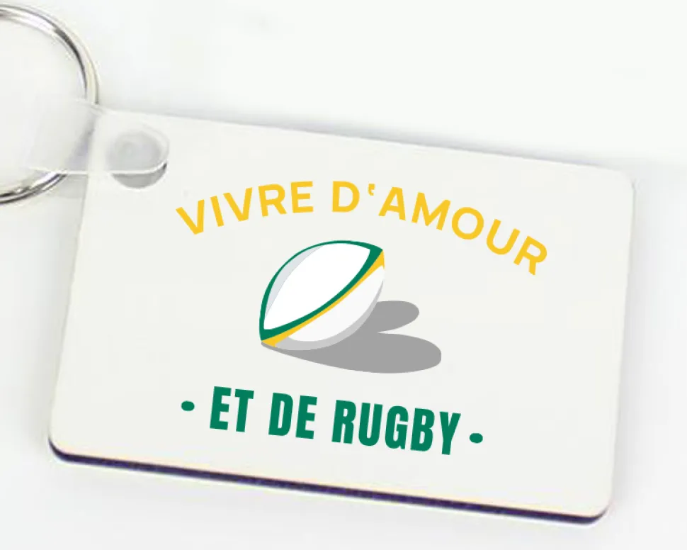 Porte-clés personnalisé - Passion Rugby