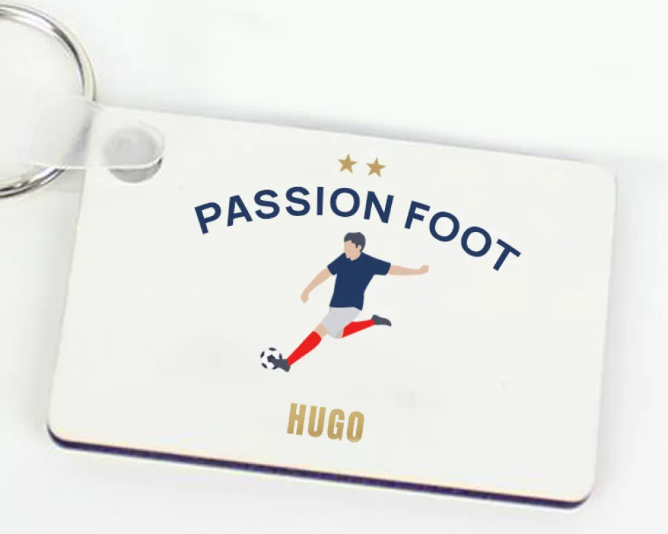 Porte-clés personnalisé - Passion Football