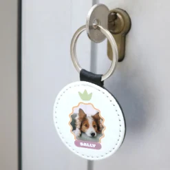 Porte-clés personnalisé en simili cuir - Pet Lovers Club