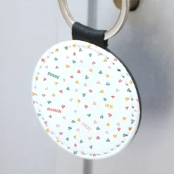 Porte-clés personnalisé en simili cuir - Message Secret