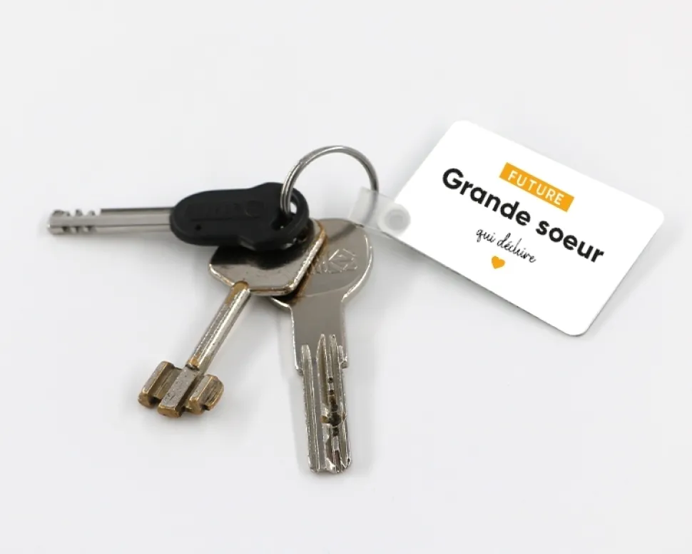 Porte-clés personnalisable - Futur/future