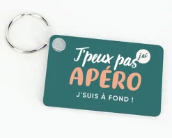 Porte-clés personnalisable - J'peux pas j'ai apéro