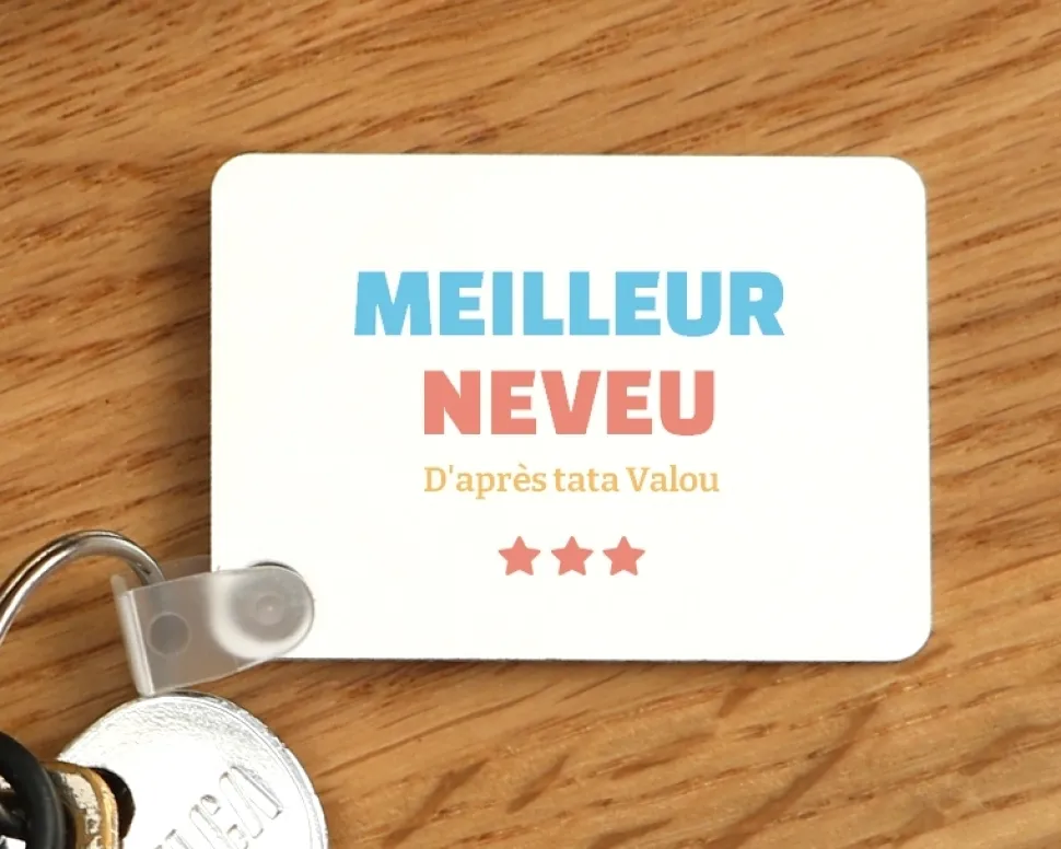 Porte-clés personnalisable - Meilleur / Meilleure