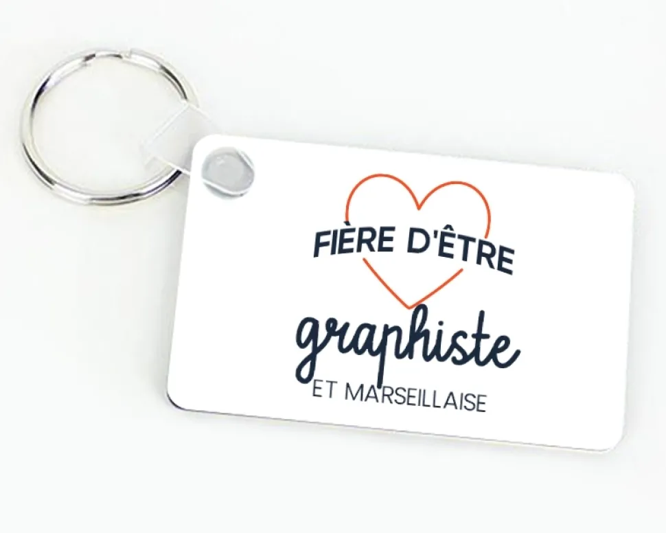 Porte-clés personnalisable - Fier d'être