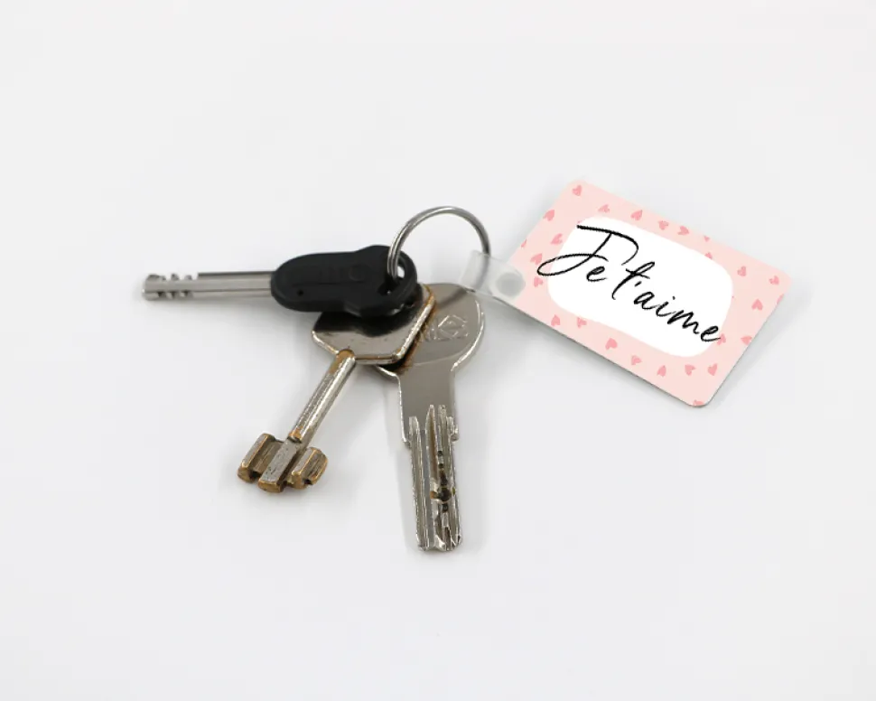 Porte-clés photo - Je t'aime