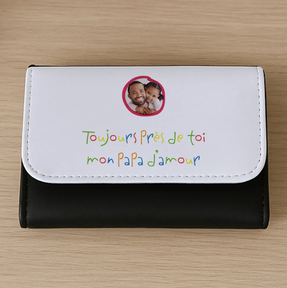 Portefeuille personnalisé - Mots d'enfants