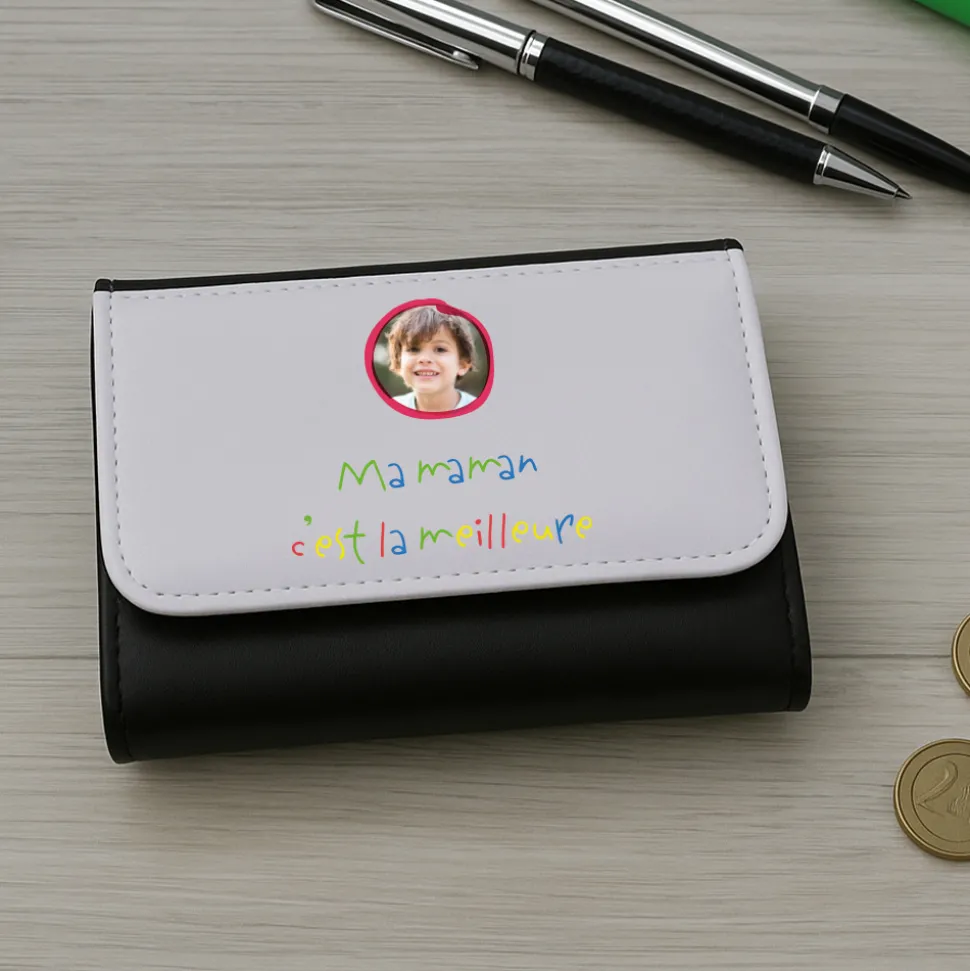 Portefeuille personnalisé - Mots d'enfants