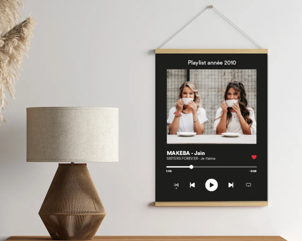 Poster photo personnalisé - Spotify