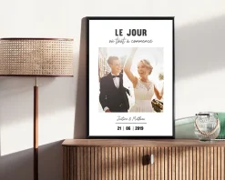 Poster photo personnalisé - Le Jour Où ...