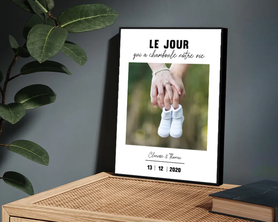 Poster photo personnalisé - Le Jour Où ...