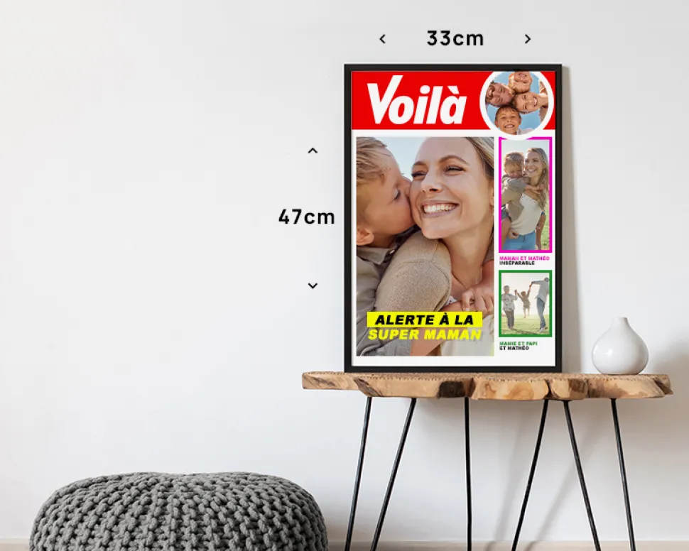 Poster photo personnalisé - Fausse Une de Magazine People