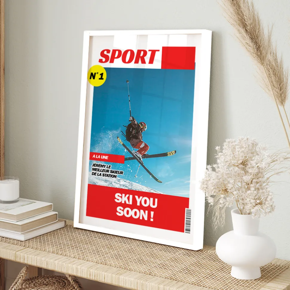 Poster photo personnalisé - Fausse Une de Journal Sport