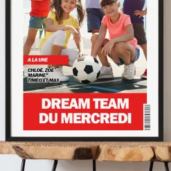 Poster photo personnalisé - Fausse Une de Journal Sport