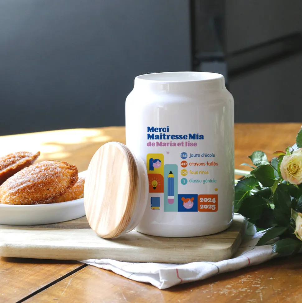 Pot à biscuits personnalisé - Bilan de l'année