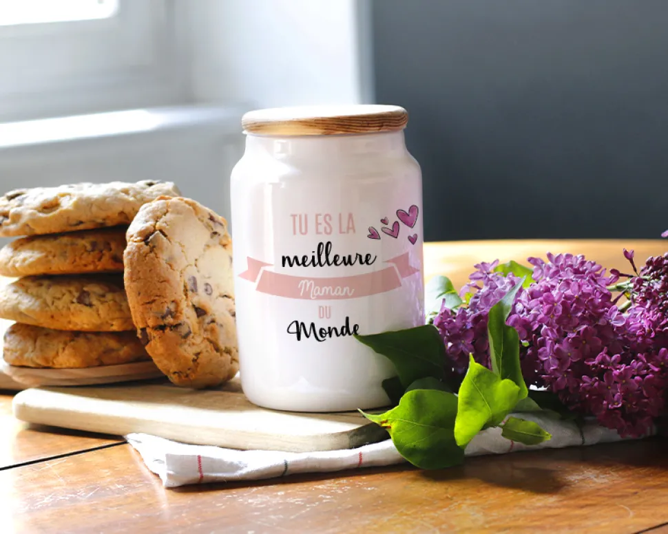 Pot à biscuits personnalisé - Meilleure du Monde