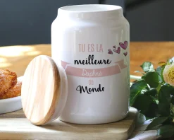 Pot à biscuits personnalisé - Meilleure du Monde