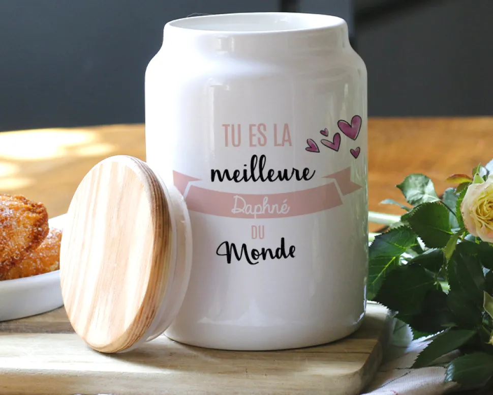 Pot à biscuits personnalisé - Meilleure du Monde