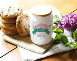 Pot à biscuits personnalisé - Maman Fleurie