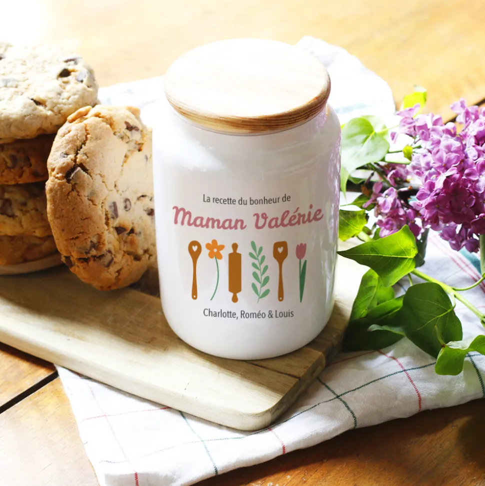 Pot à biscuits personnalisé - Recette du Bonheur