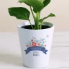 Pot de fleurs personnalisé - Mamie fleurie