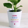 Pot de fleurs personnalisé - Message
