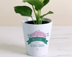 Pot de fleurs personnalisable - Collection Maman fleurie