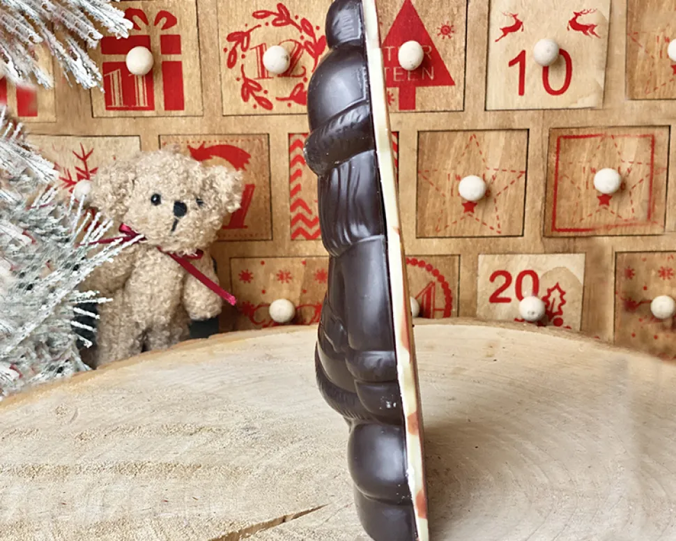 Père noël en chocolat personnalisé