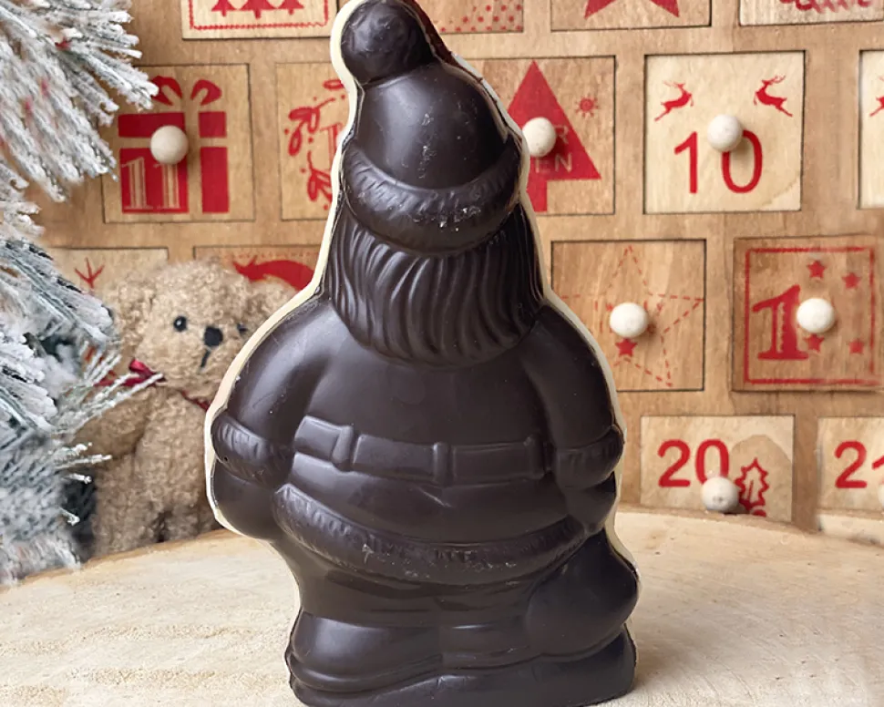 Père noël en chocolat personnalisé