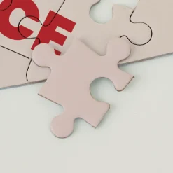 Puzzle coeur personnalisé - Photo et message