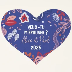 Puzzle coeur personnalisé - Message