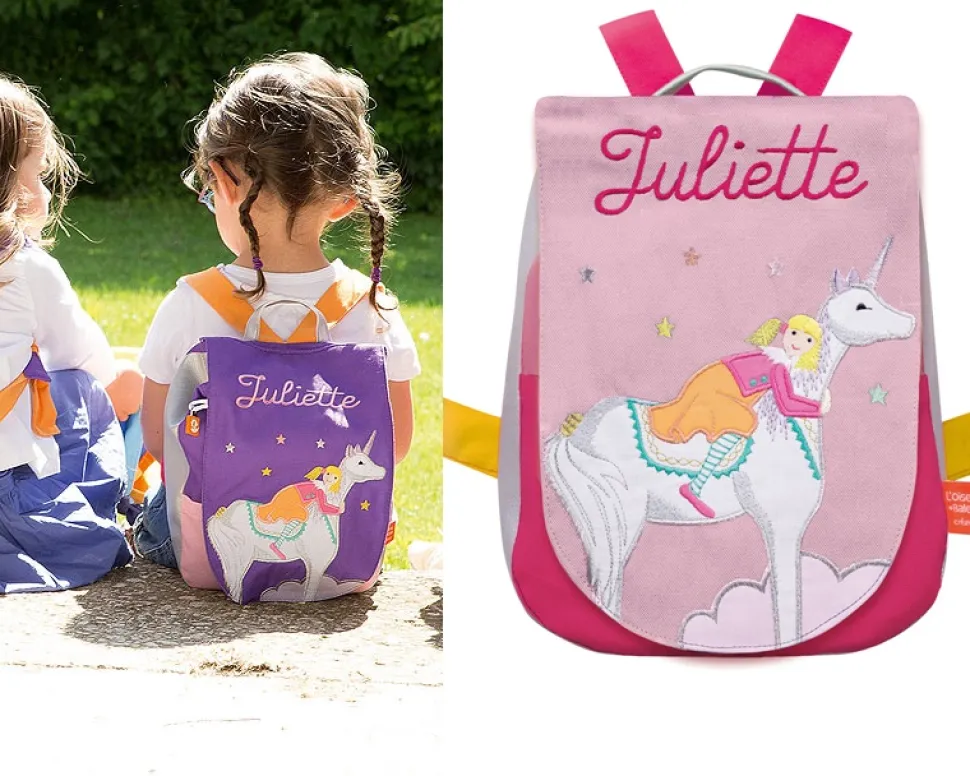 Sac à dos brodé Licorne